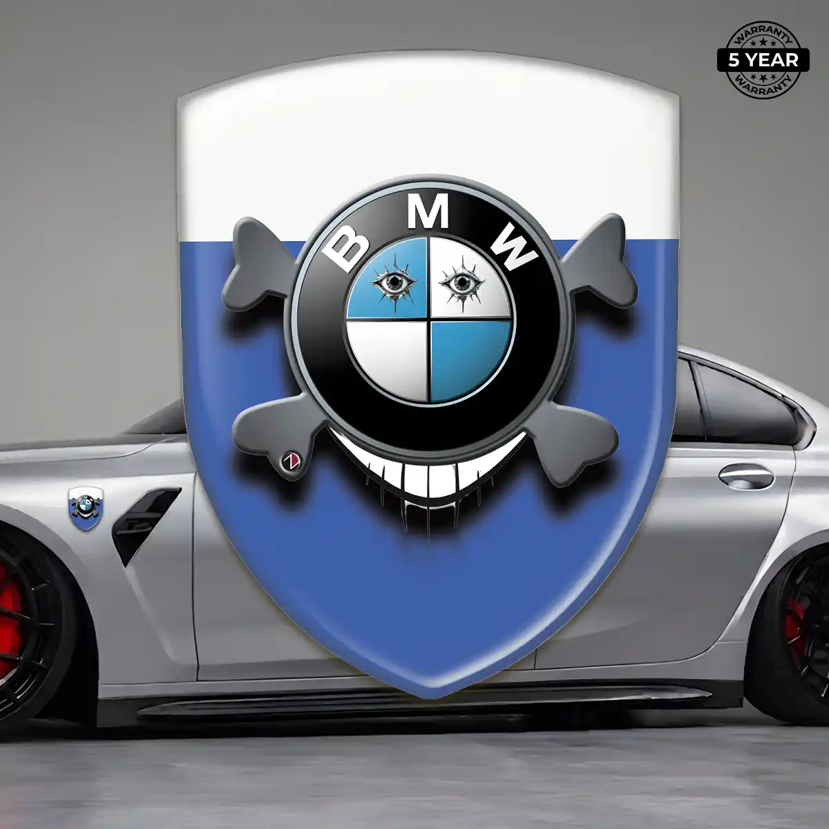 BMW Car Badge Sticker Sleek Style
