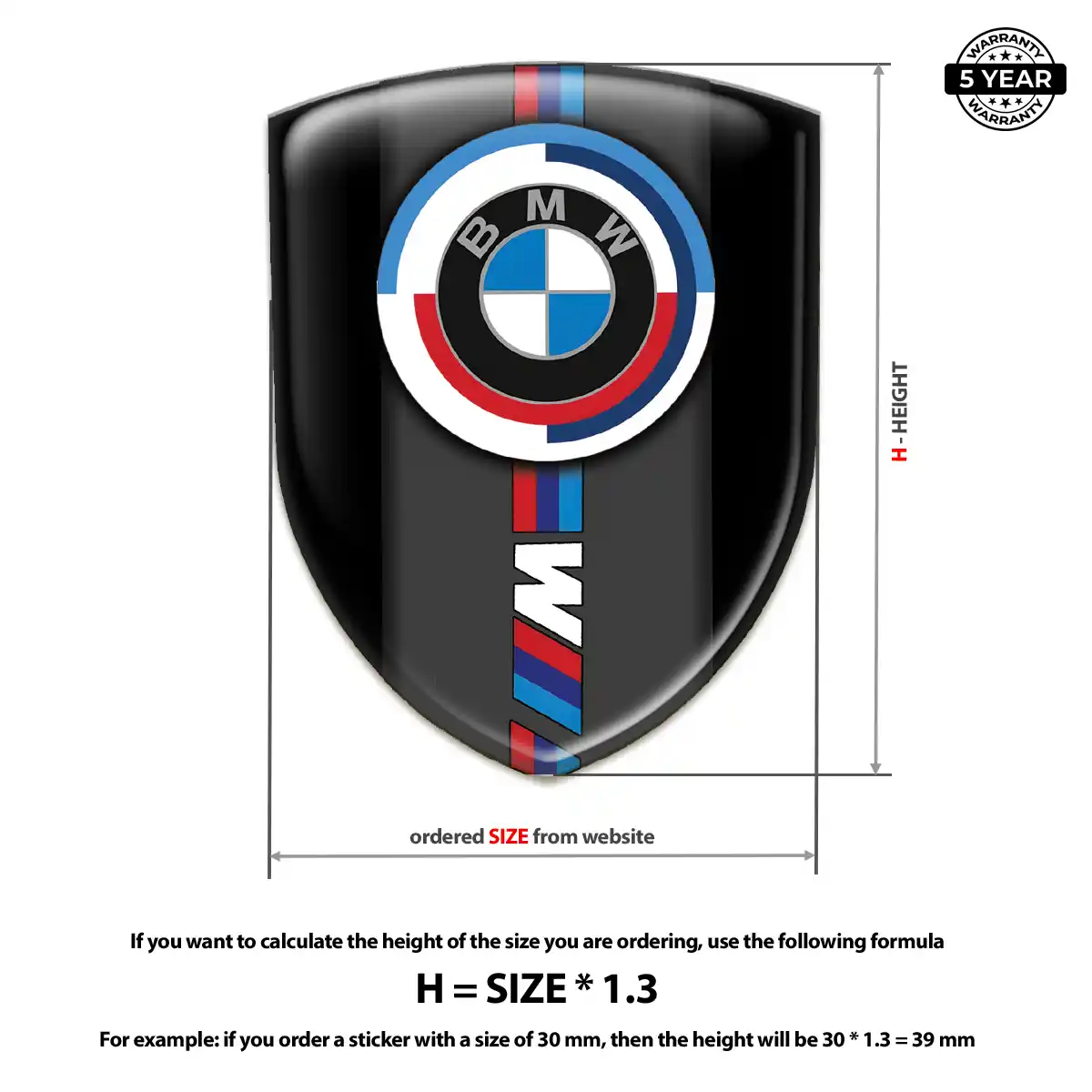 BMW Car Badge Sticker Superior Craft