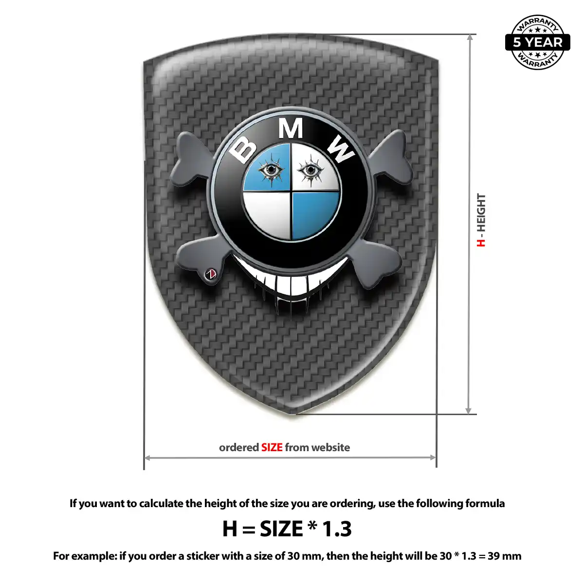 BMW Car Emblem Decal Exclusive Series