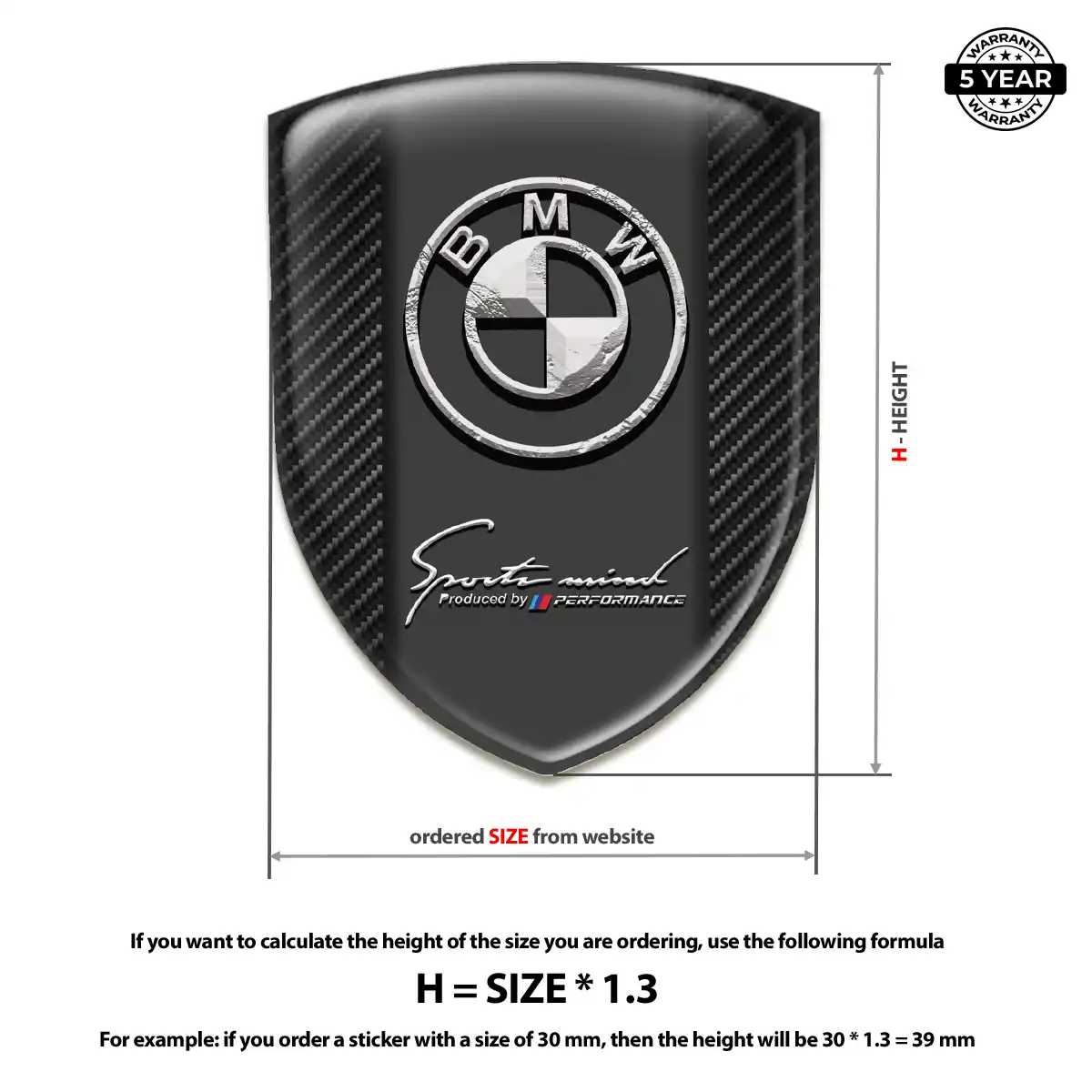 BMW Car Emblem Overlay Elite Finish