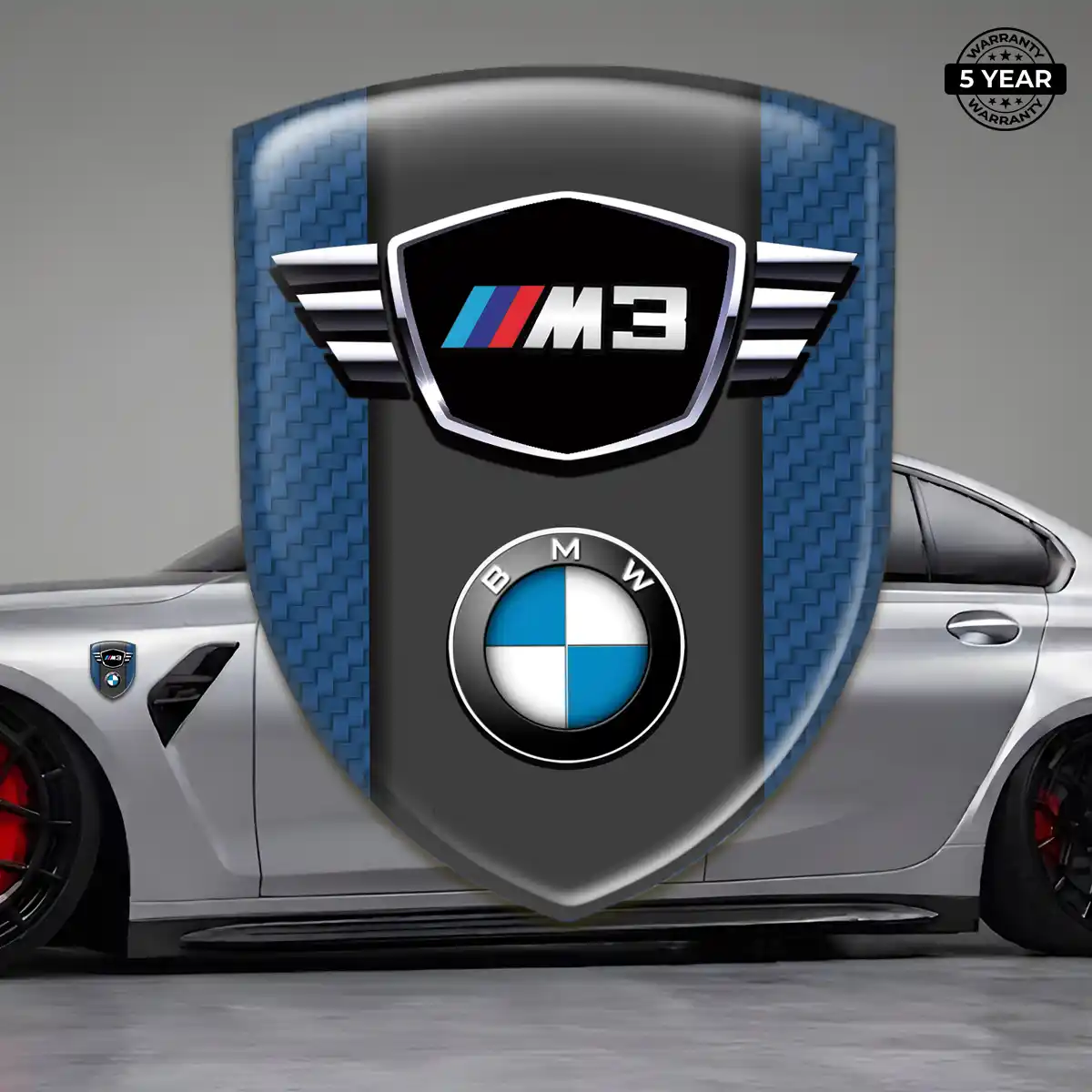 BMW Car Emblem Overlay Prestige Line
