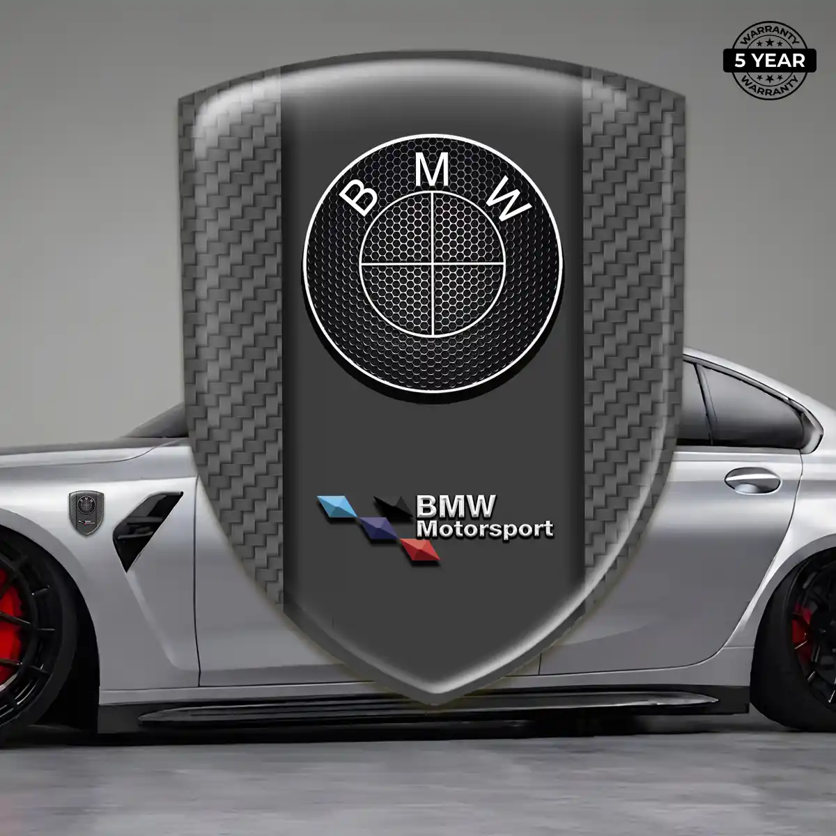 BMW Car Emblem Overlay Refined Design