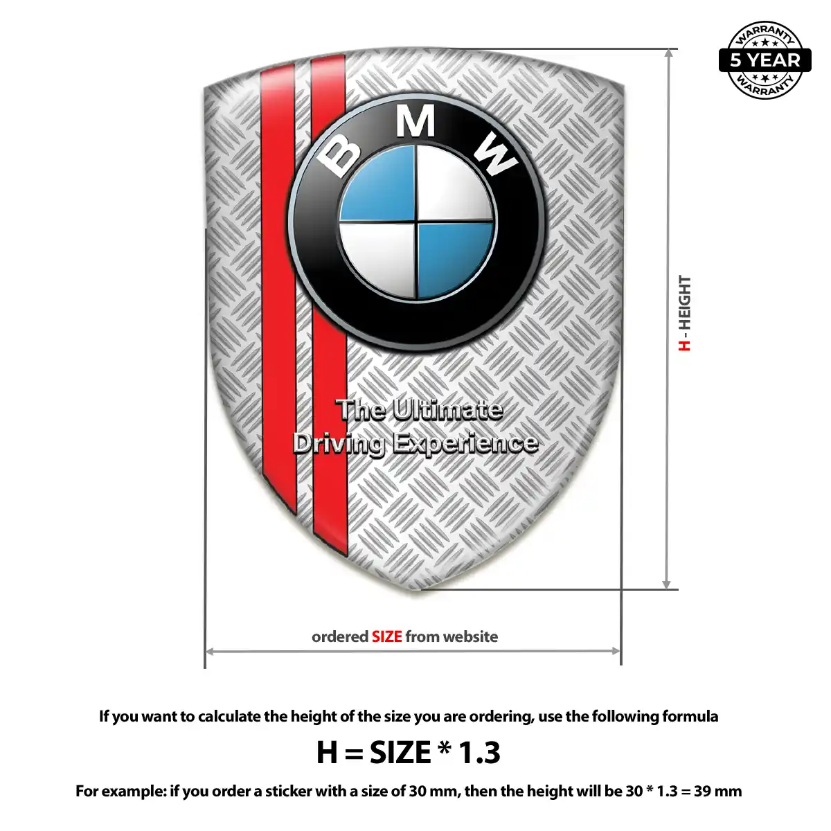 BMW Car Emblem Sticker Prime Quality