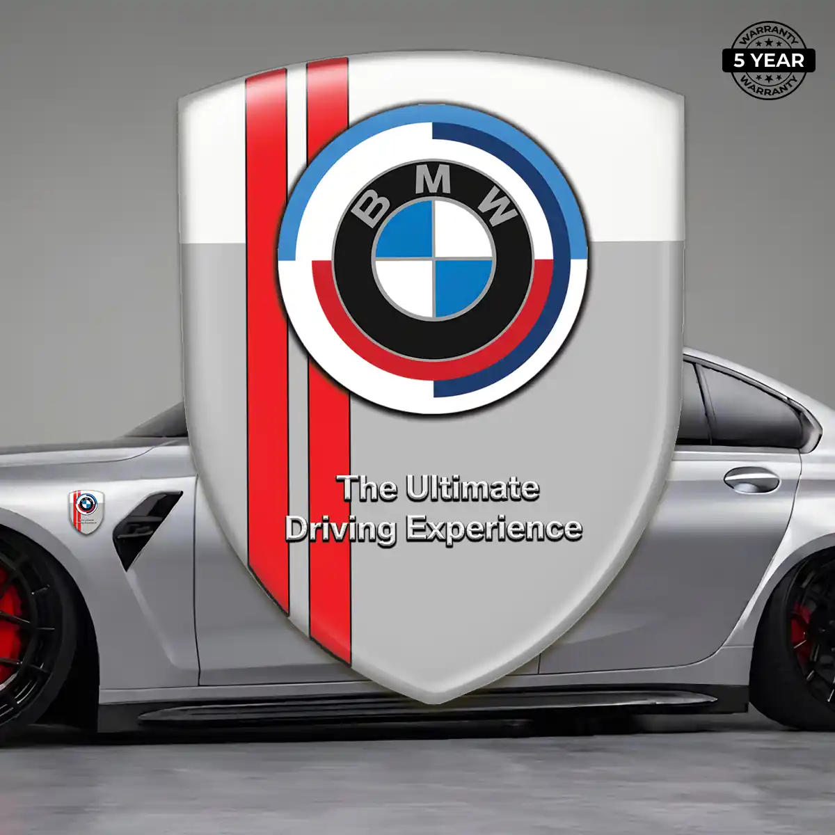 BMW Car Emblem Sticker Refined Design