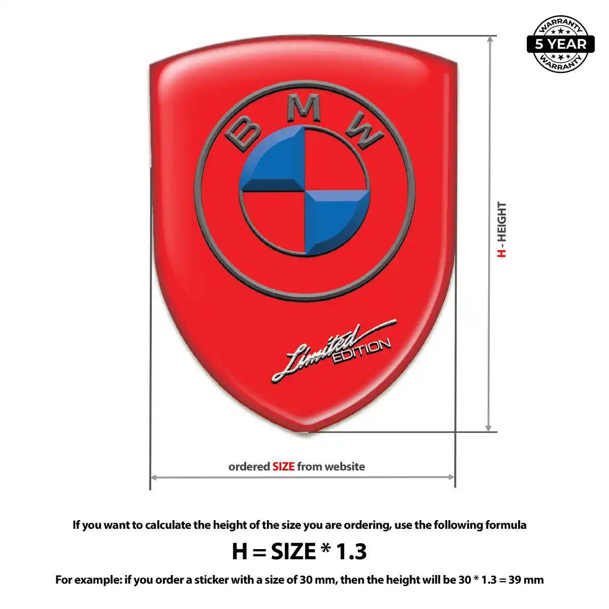 BMW Car Emblem Sticker Sleek Style