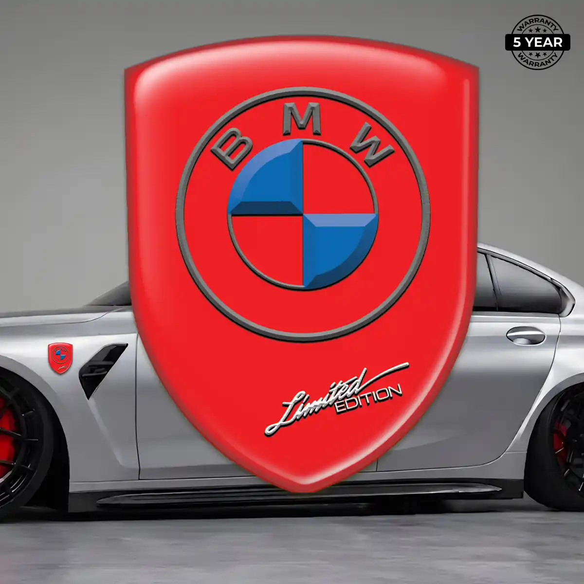 BMW Car Emblem Sticker Sleek Style