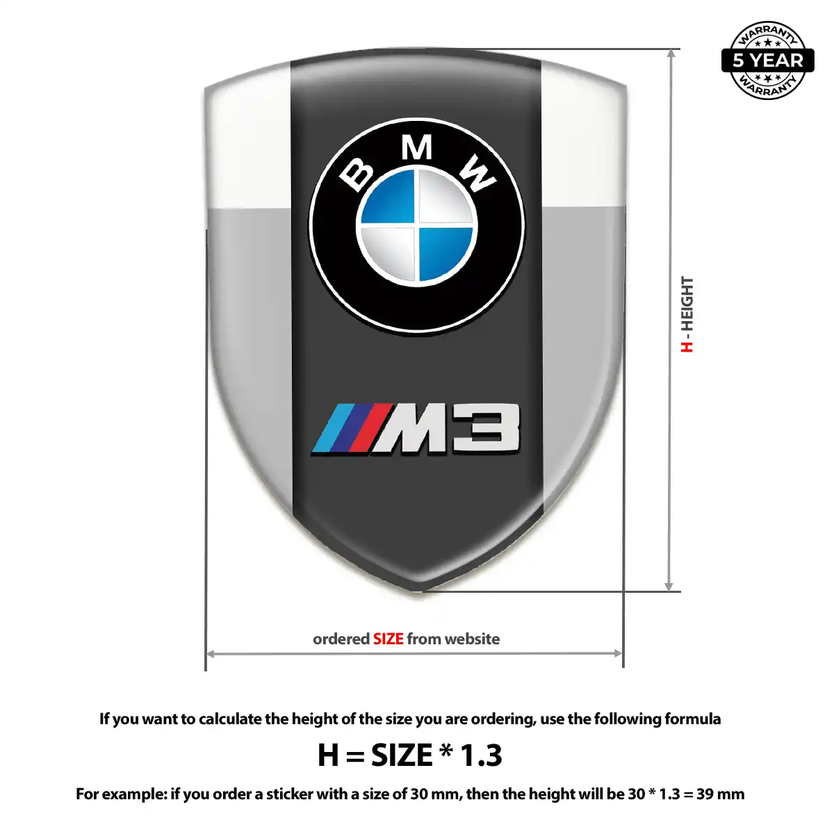 BMW Car Emblem Sticker Superior Craft