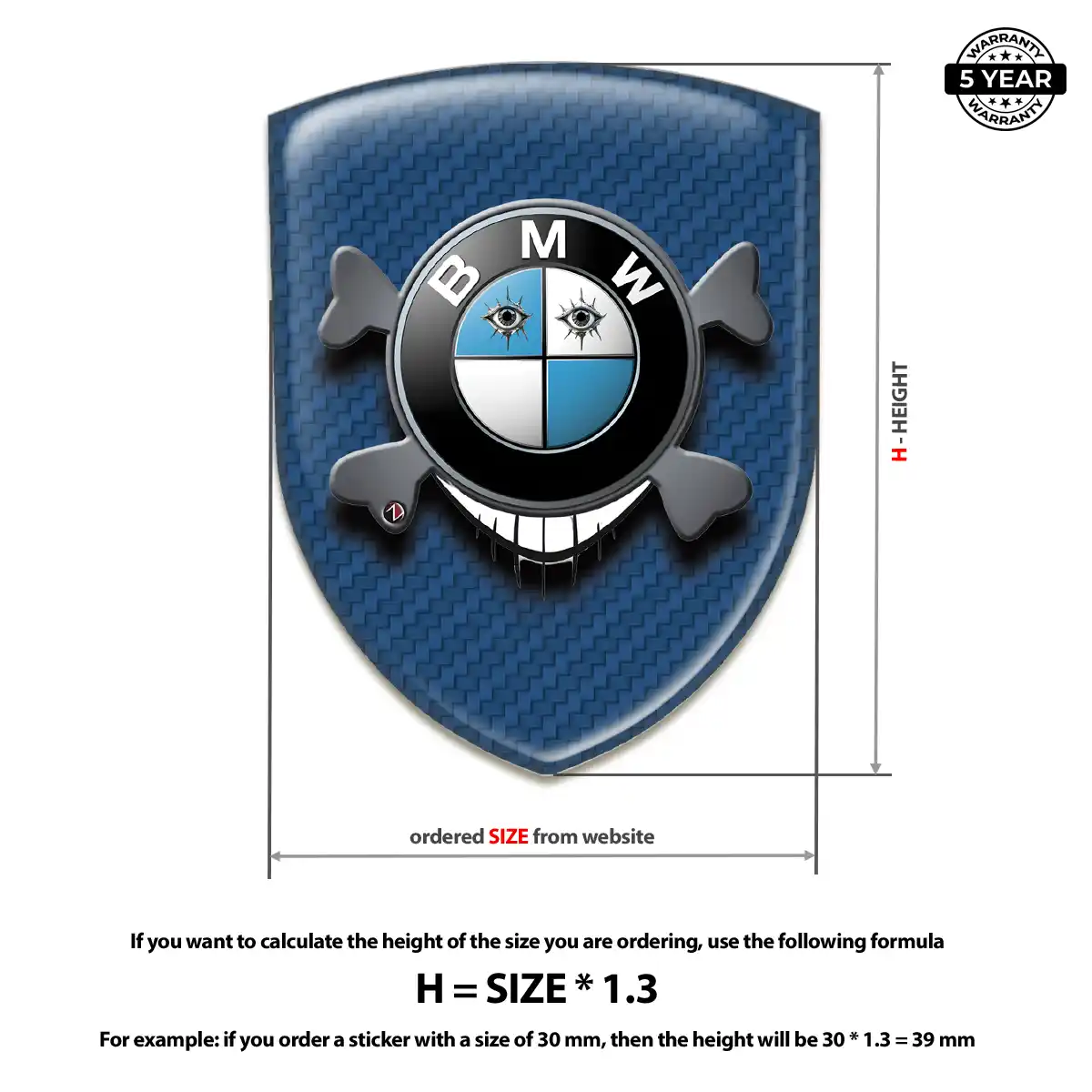 BMW Car Logo Decal Deluxe Edition