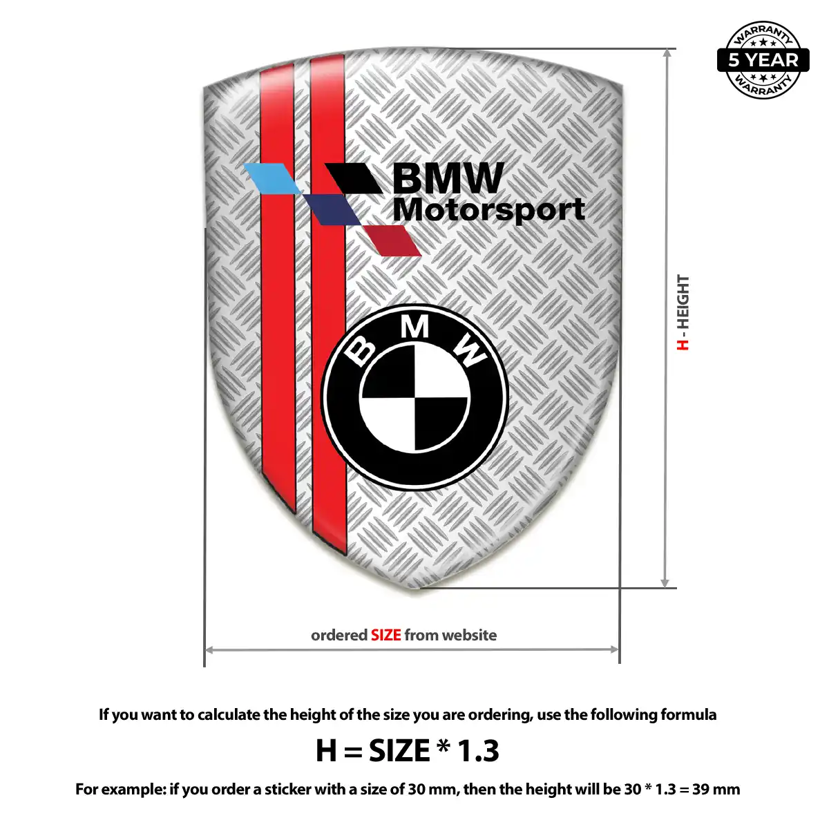 BMW Car Logo Decal Signature Grade