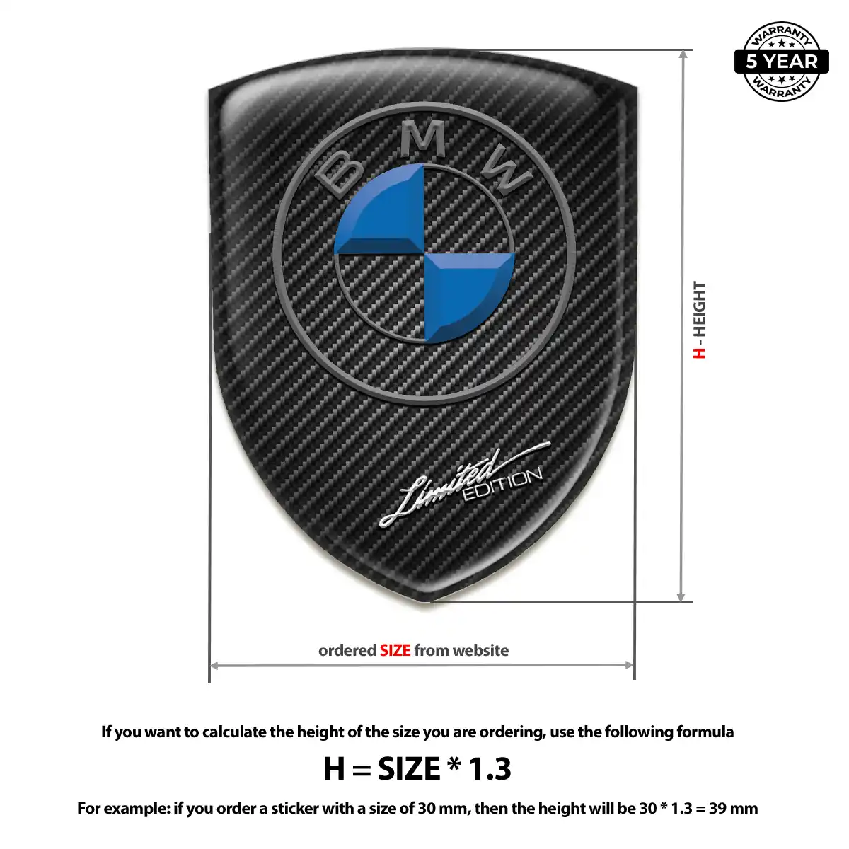 BMW Crest Logo Emblem Elite Finish