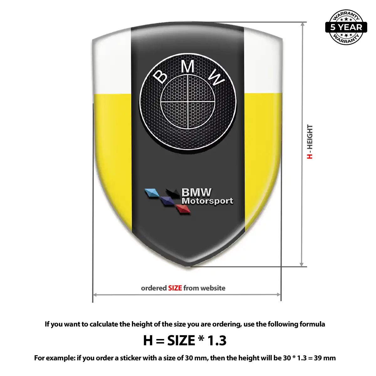 BMW Crest Logo Emblem Signature Grade