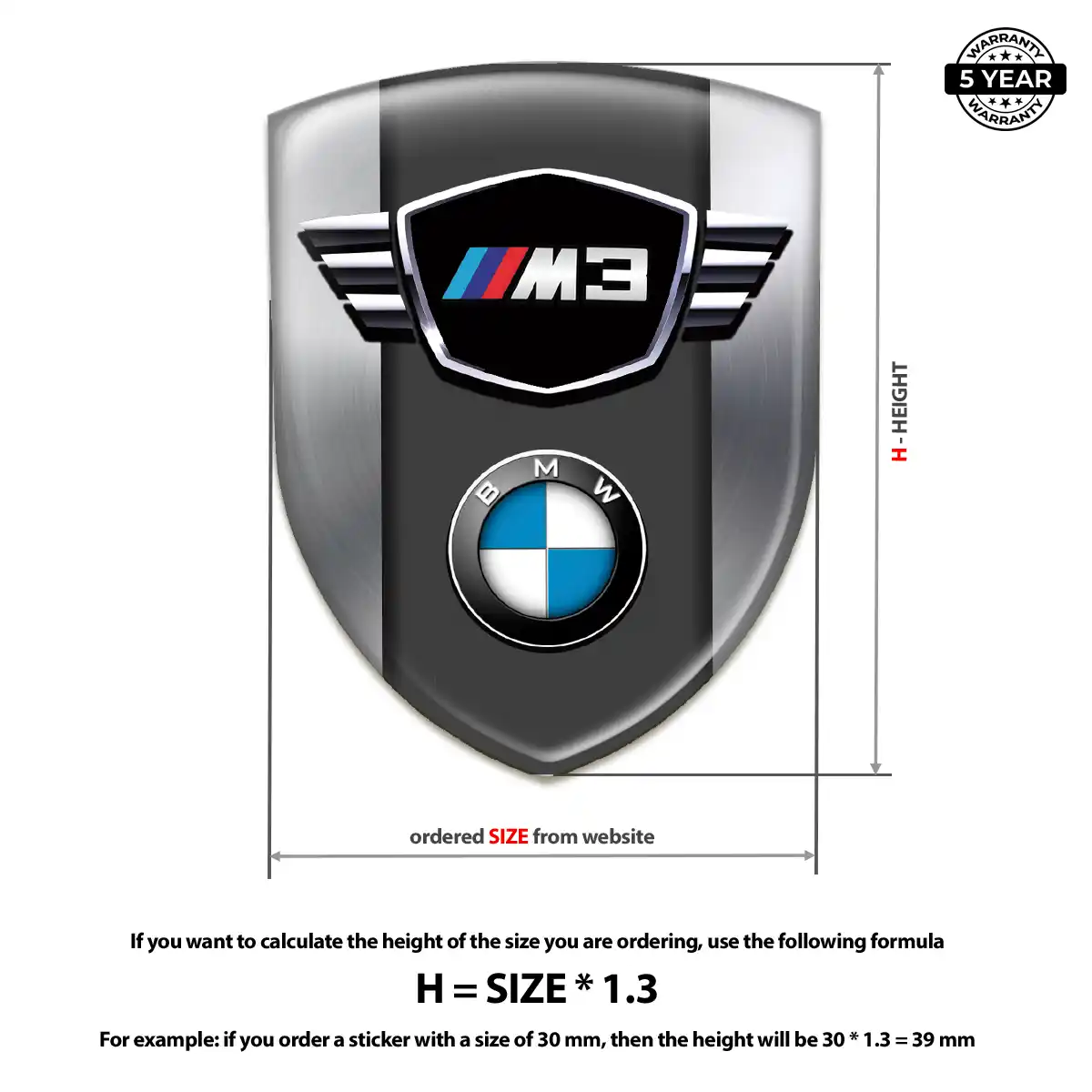 BMW Domed Badge Deluxe Edition
