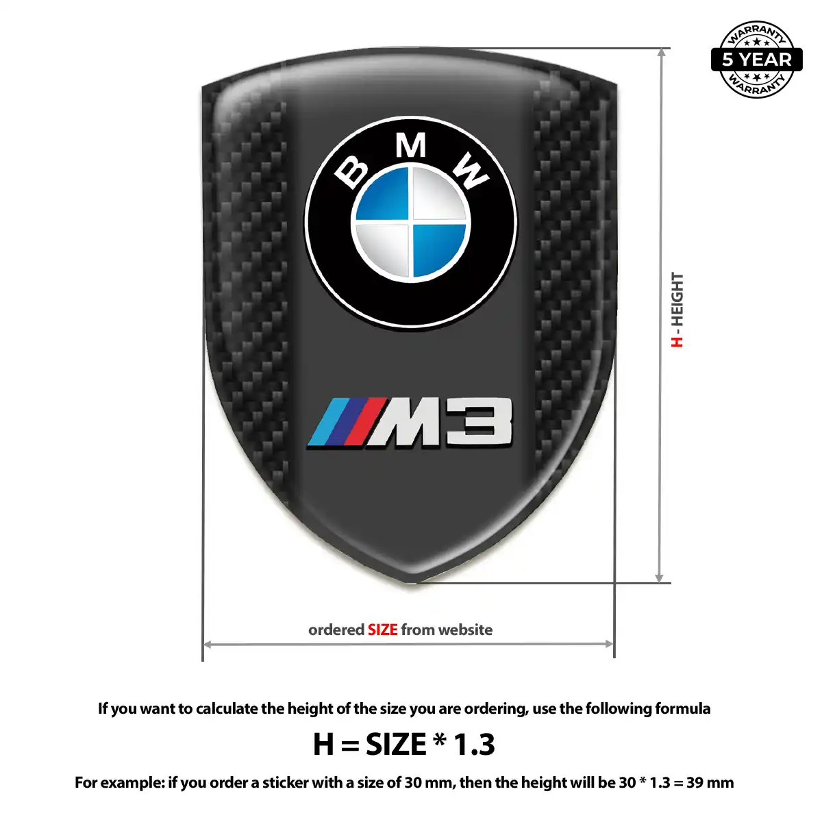 BMW Domed Badge Exclusive Series