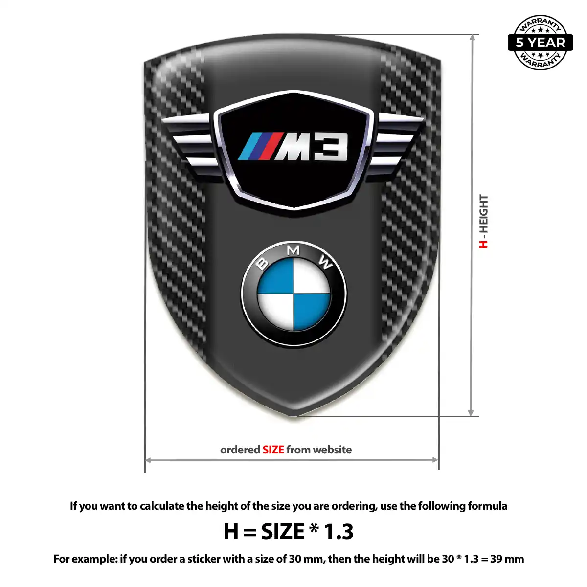 BMW Domed Badge Signature Grade