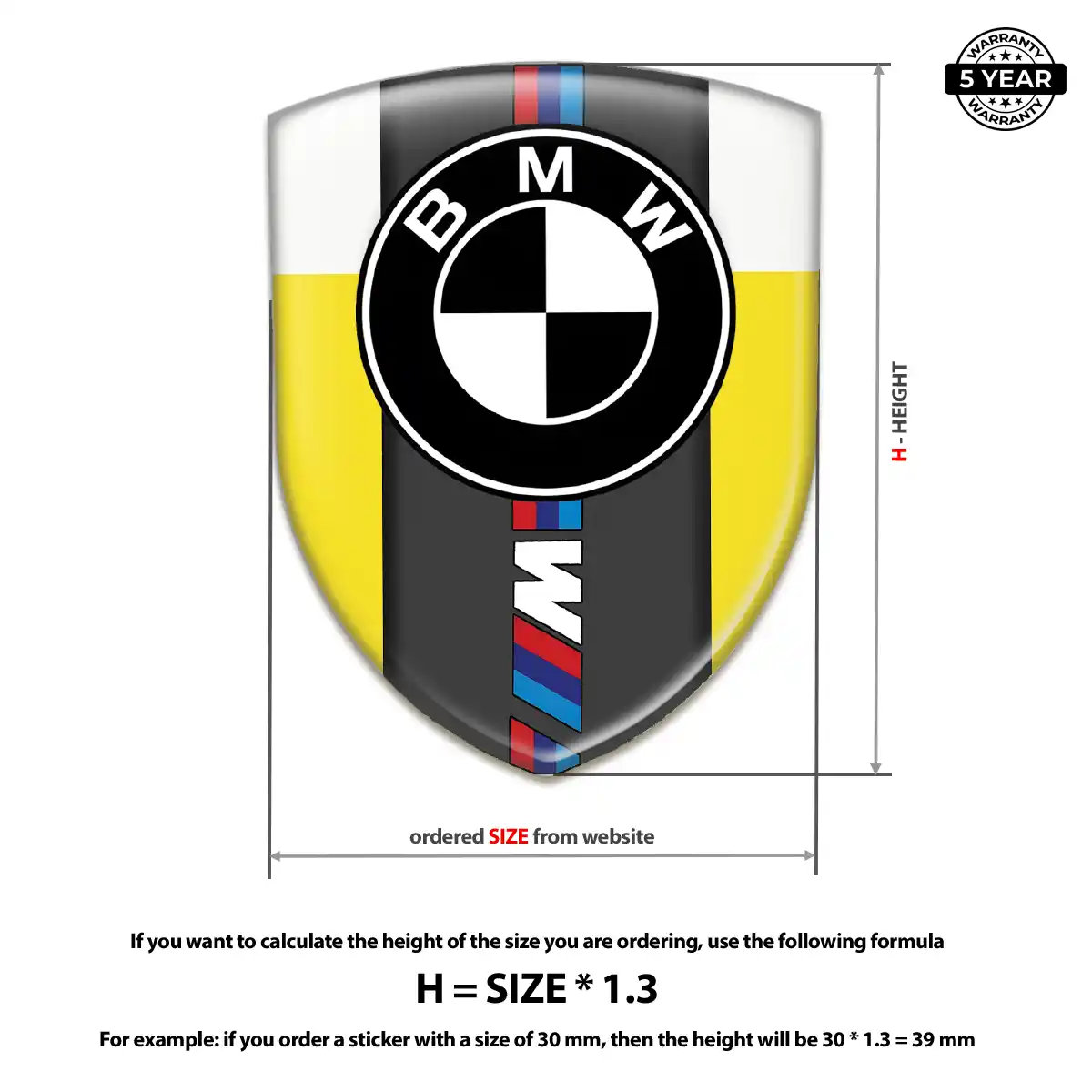BMW Domed Badge Sleek Style