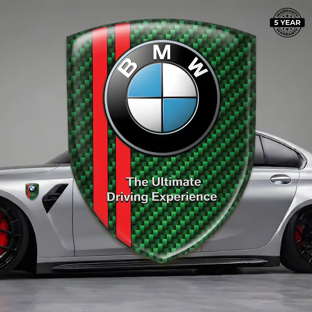 BMW Domed Decal Sleek Style