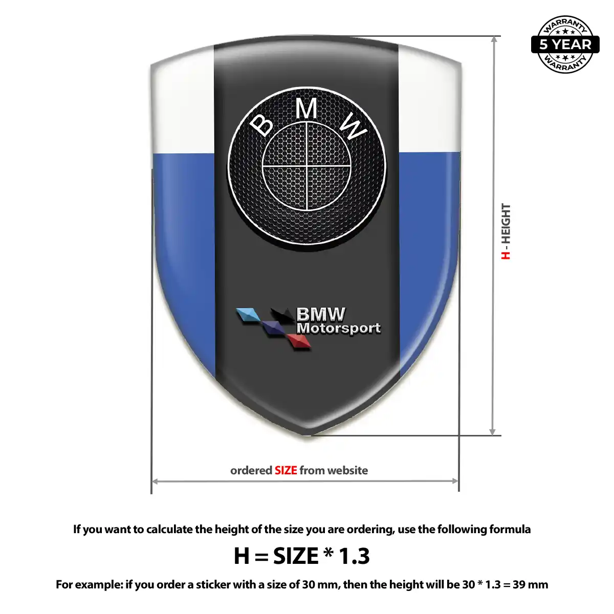 BMW Domed Emblem Elite Edition