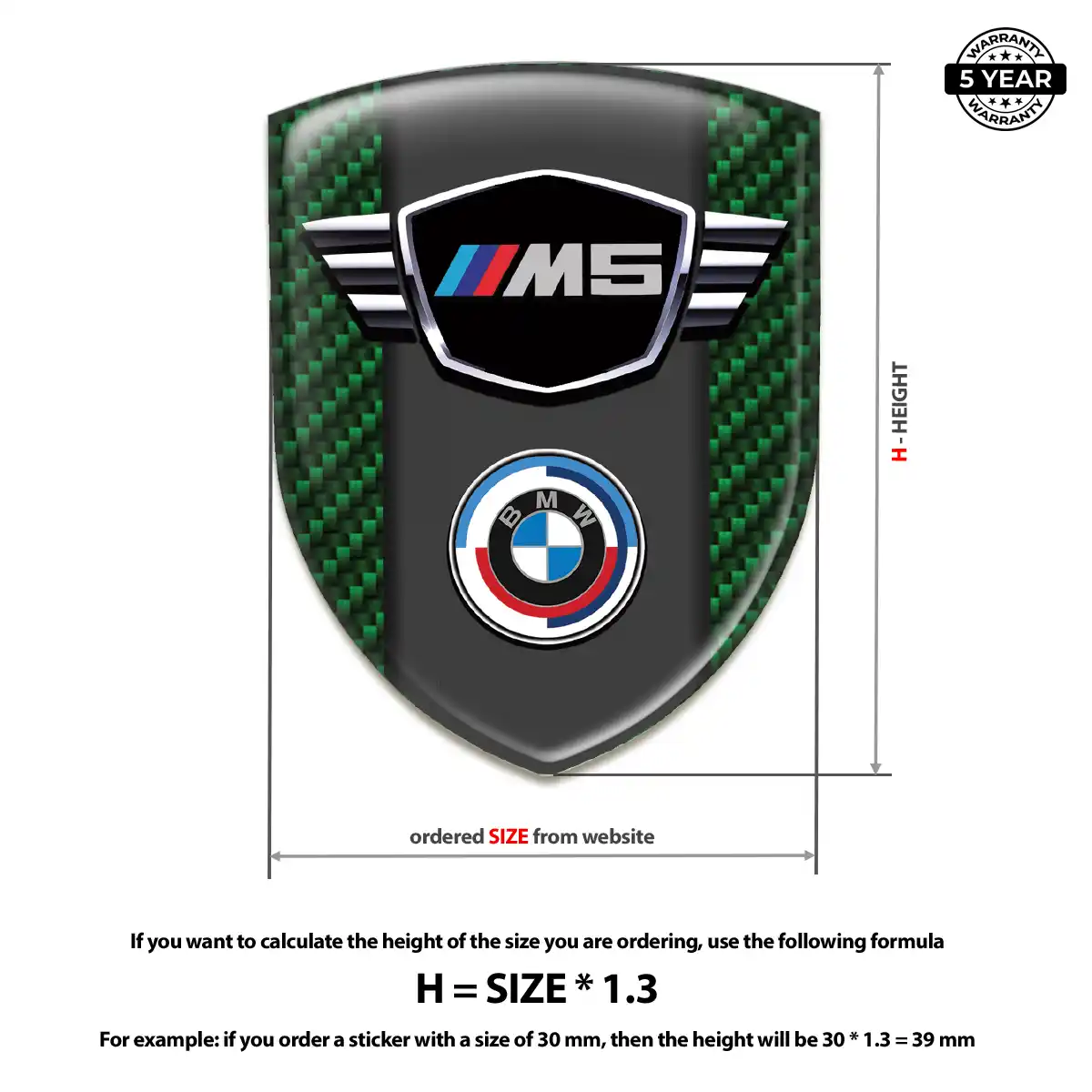 BMW Domed Emblem Signature Grade