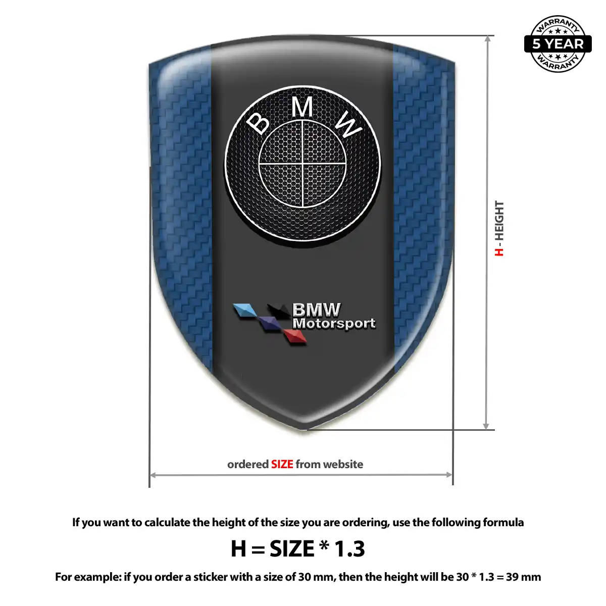 BMW Domed Emblem Superior Craft