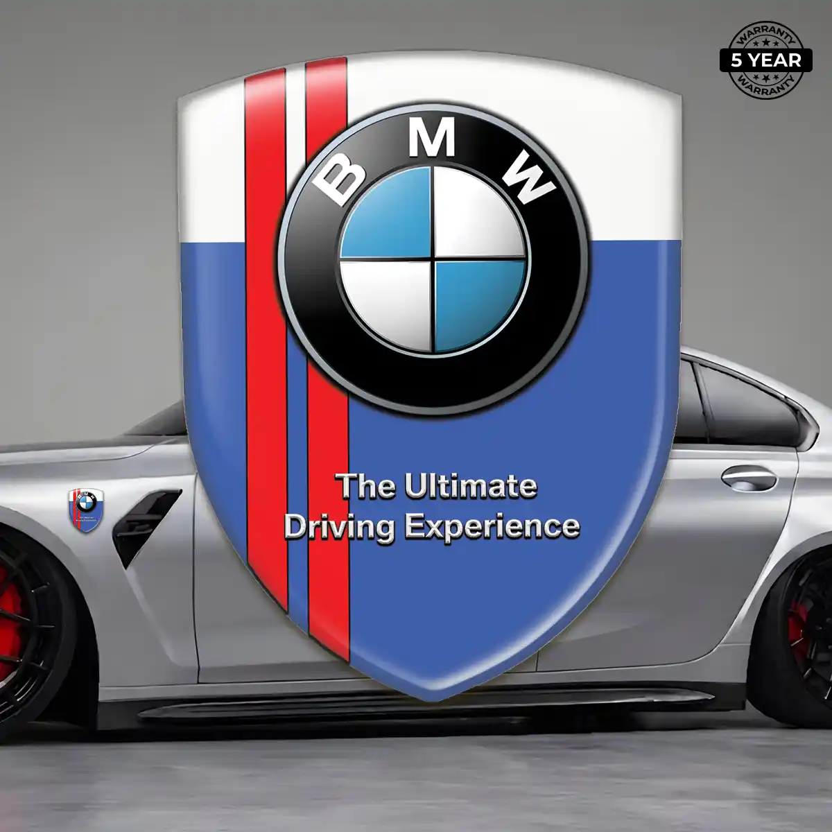 BMW Domed Logo Decal Sleek Style