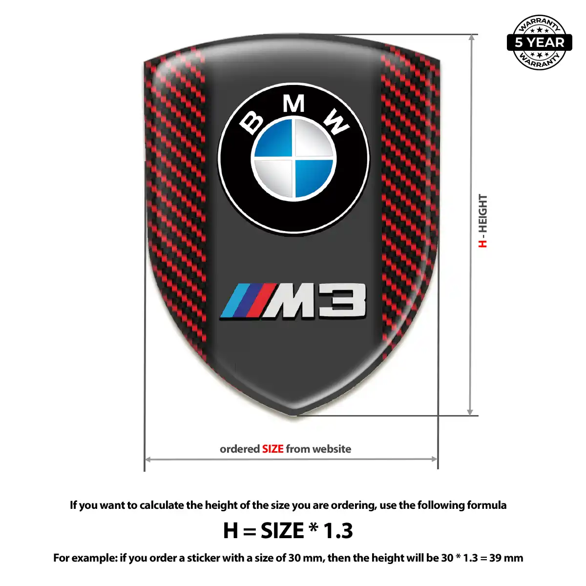 BMW Domed Logo Sticker Prestige Line