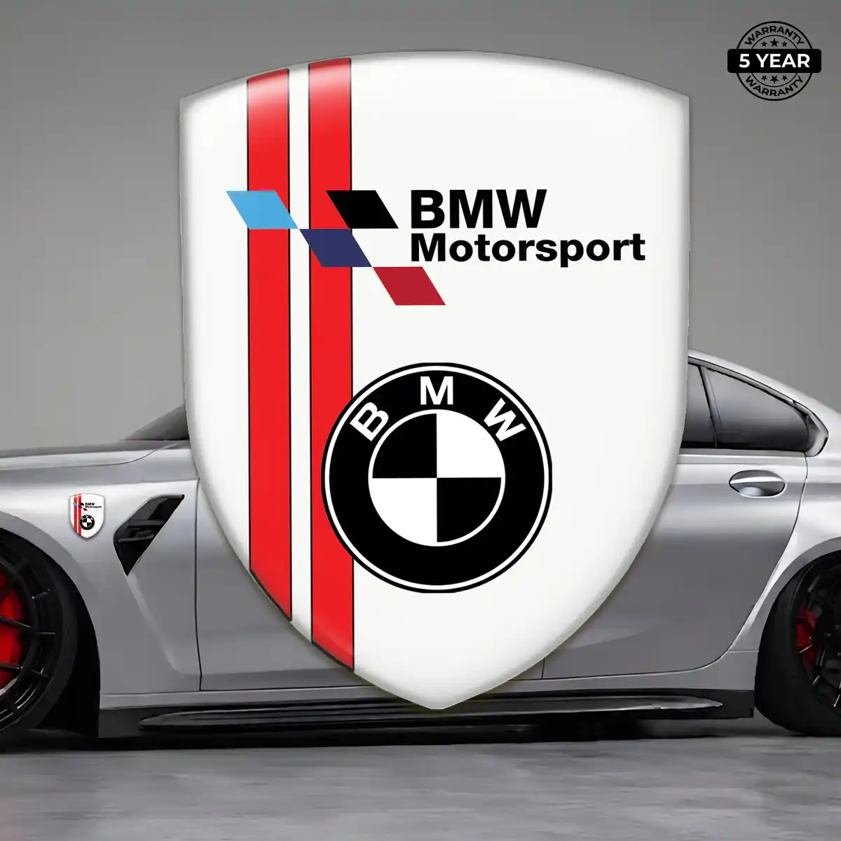 BMW Domed Logo Sticker Refined Design