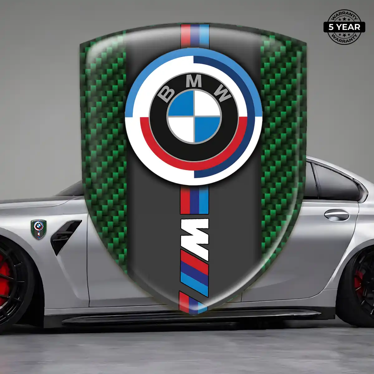 BMW Domed Logo Sticker Sleek Style