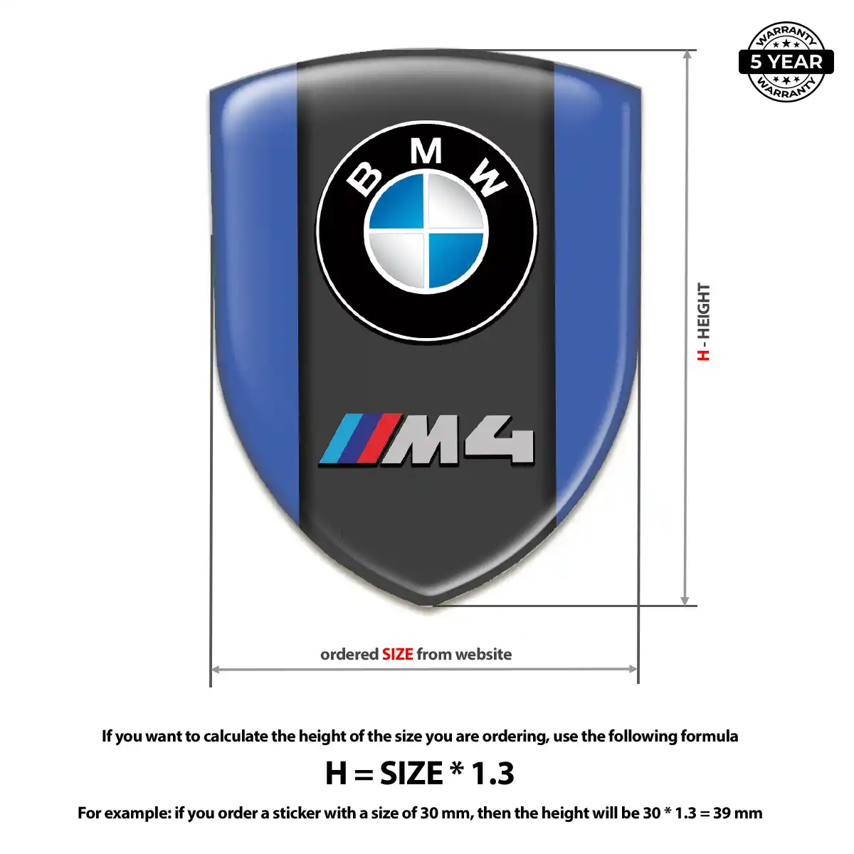 BMW Domed Logo Sticker Superior Craft