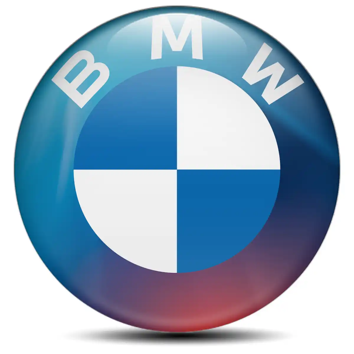 BMW Domed Sticker Stylish Design