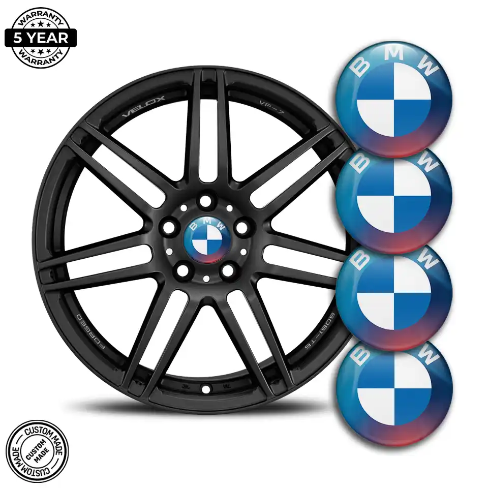 BMW Domed Sticker Stylish Design