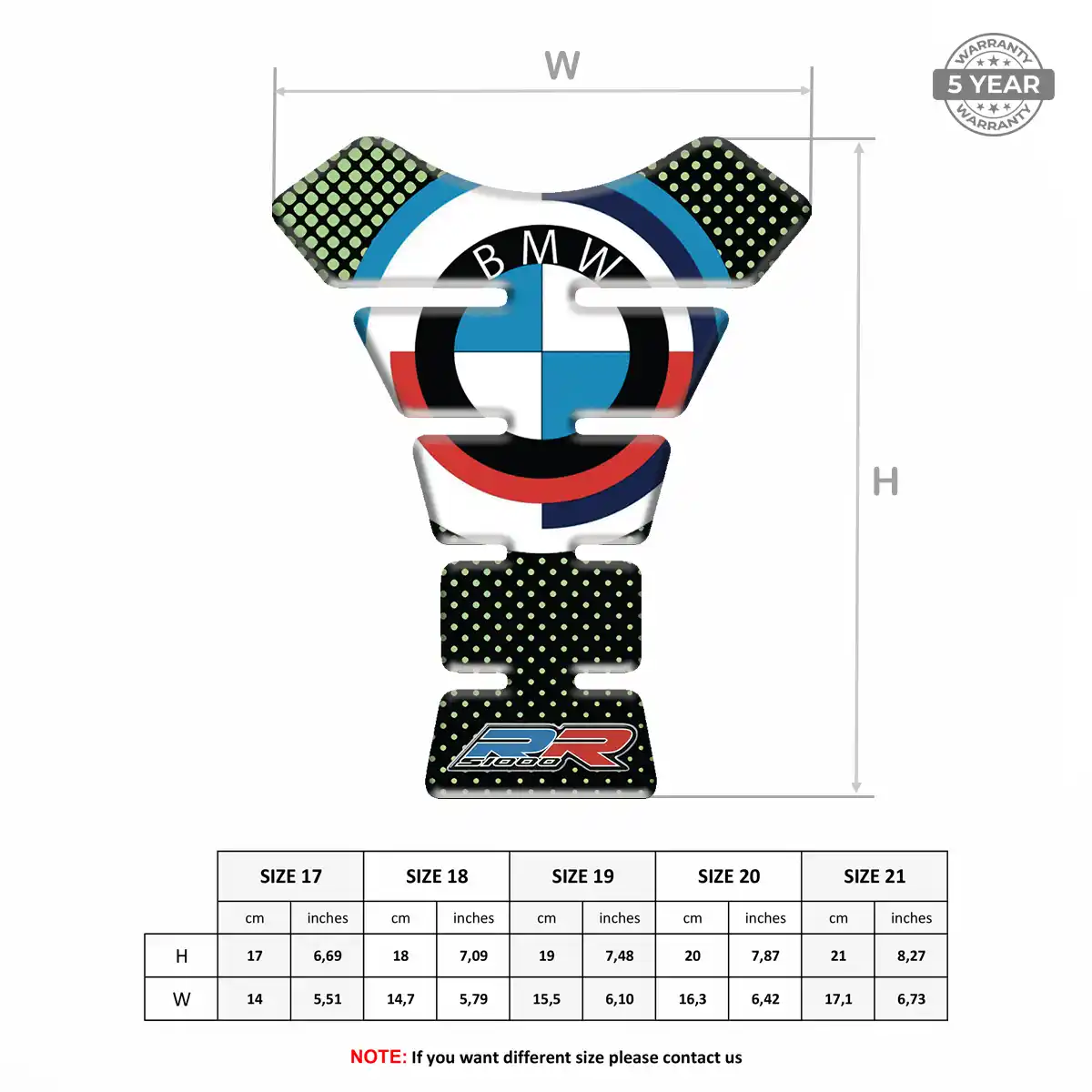 BMW Domed Tank Protector Sleek Style