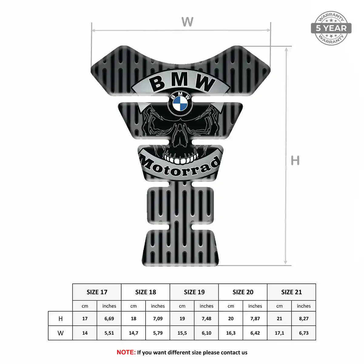 BMW Domed Tank Sticker Elite Edition