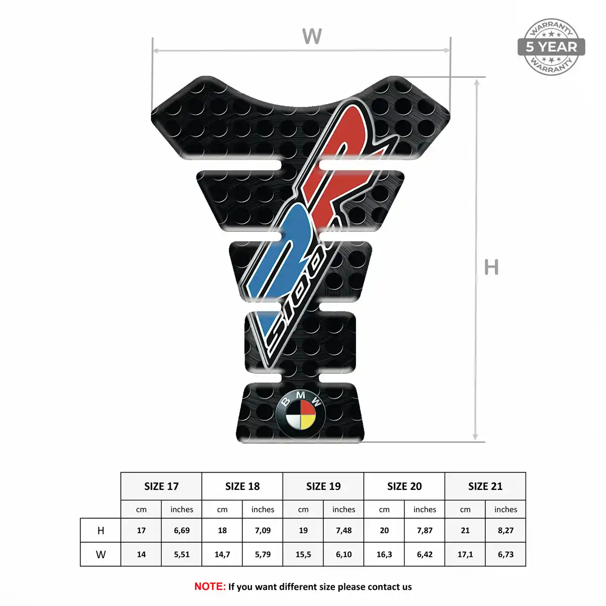BMW Domed Tank Sticker Noble Edition
