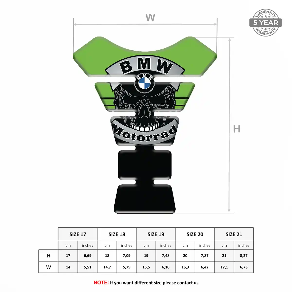 BMW Domed Tank Sticker Prime Quality