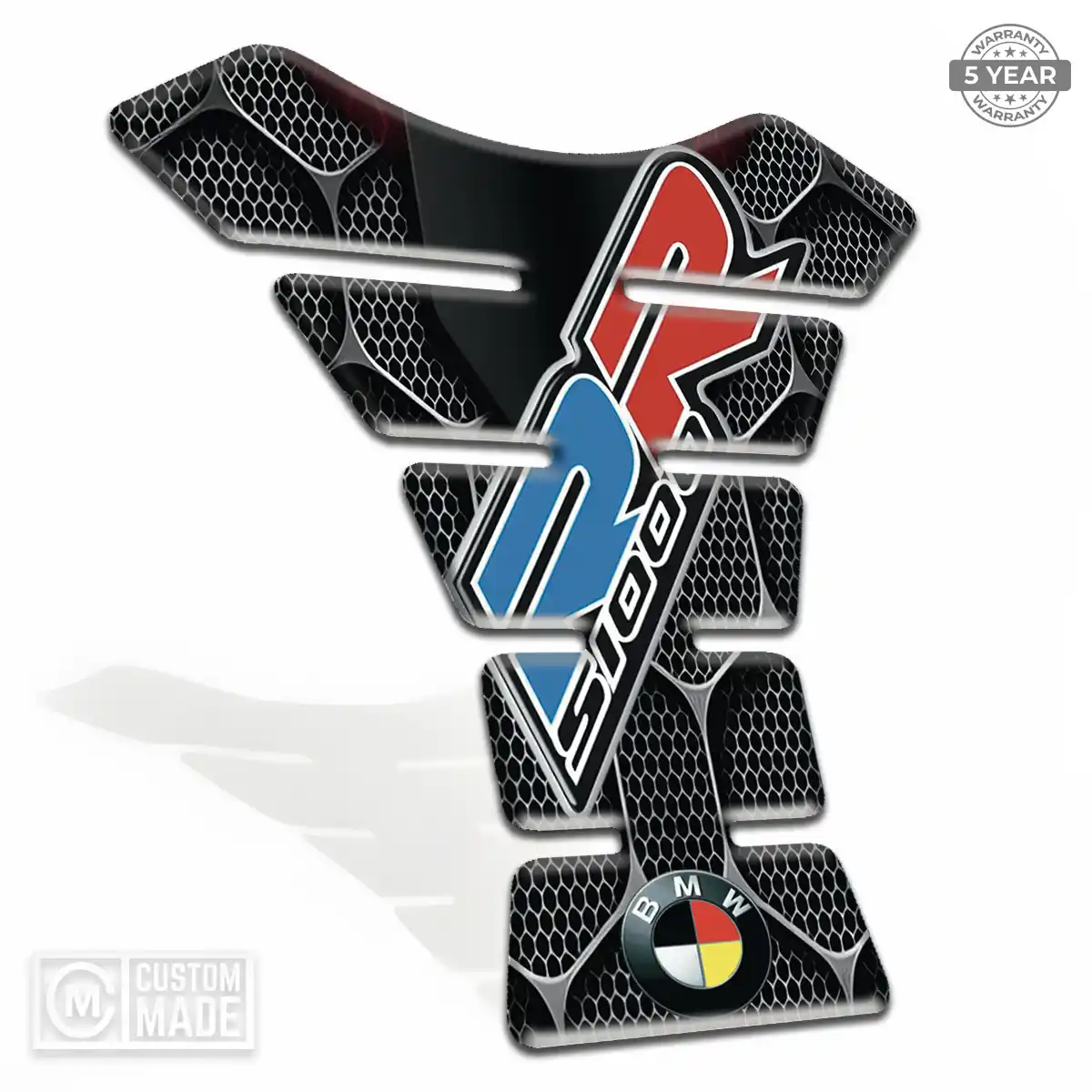BMW Domed Tank Sticker Refined Design