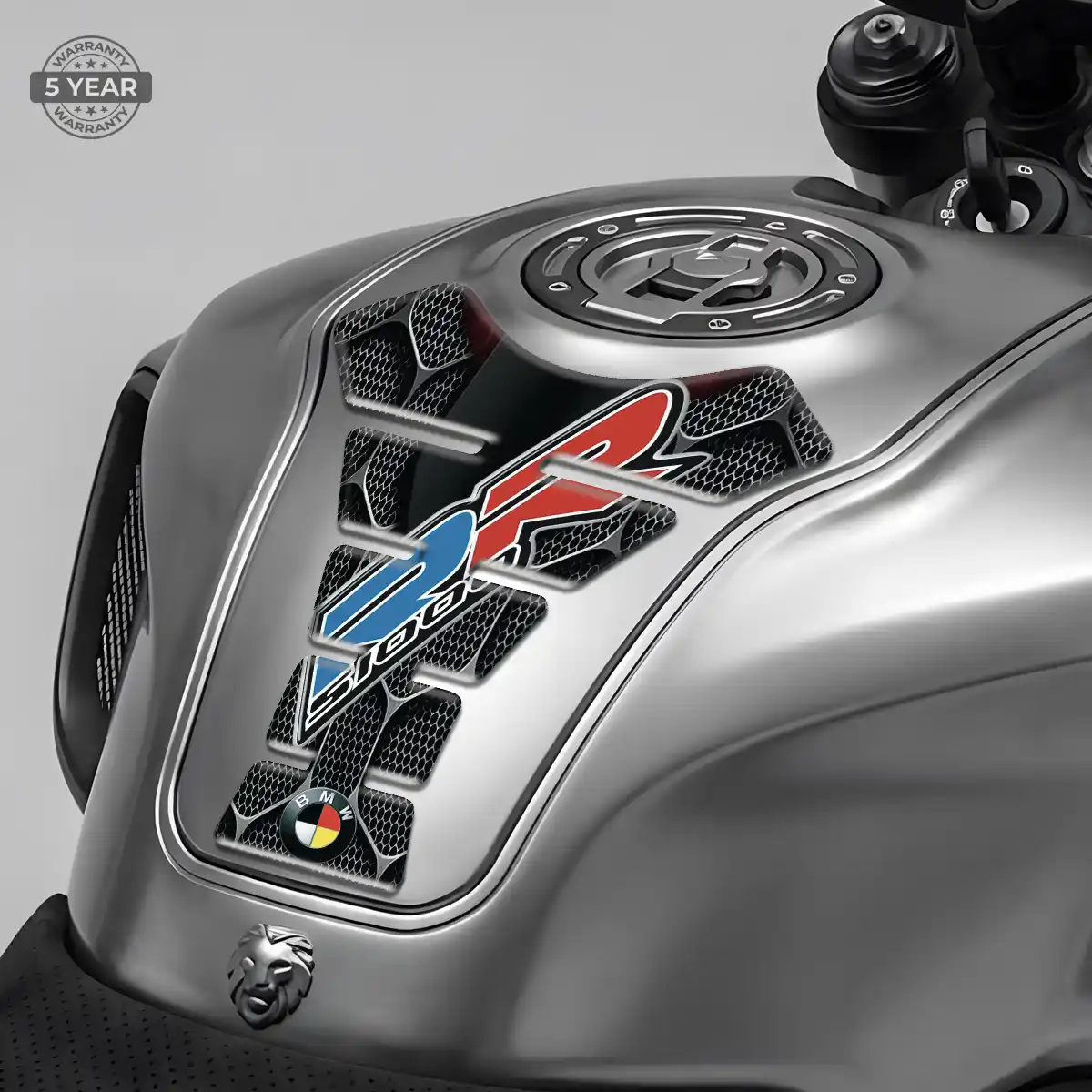 BMW Domed Tank Sticker Refined Design
