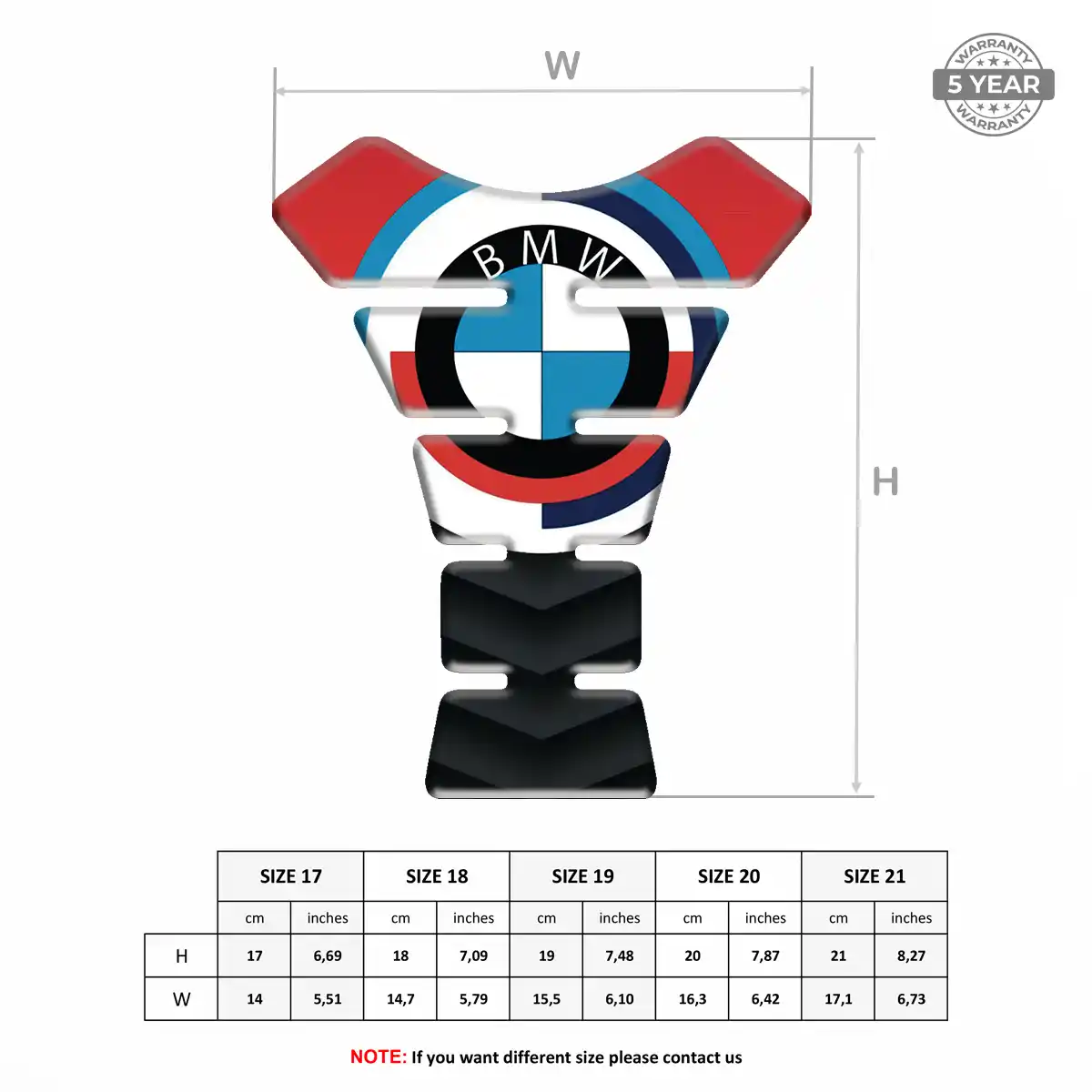BMW Domed Tank Sticker Superior Craft