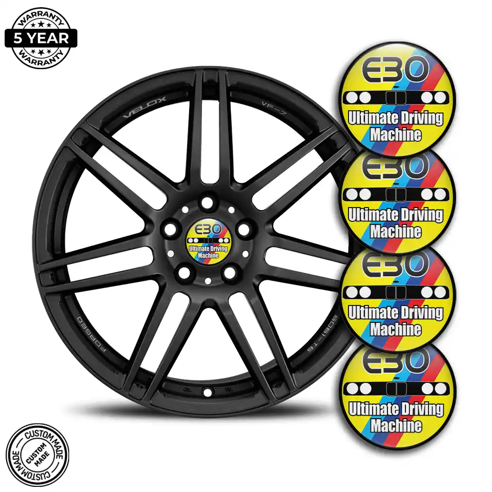 BMW E30 Wheel Emblems Stylish Design