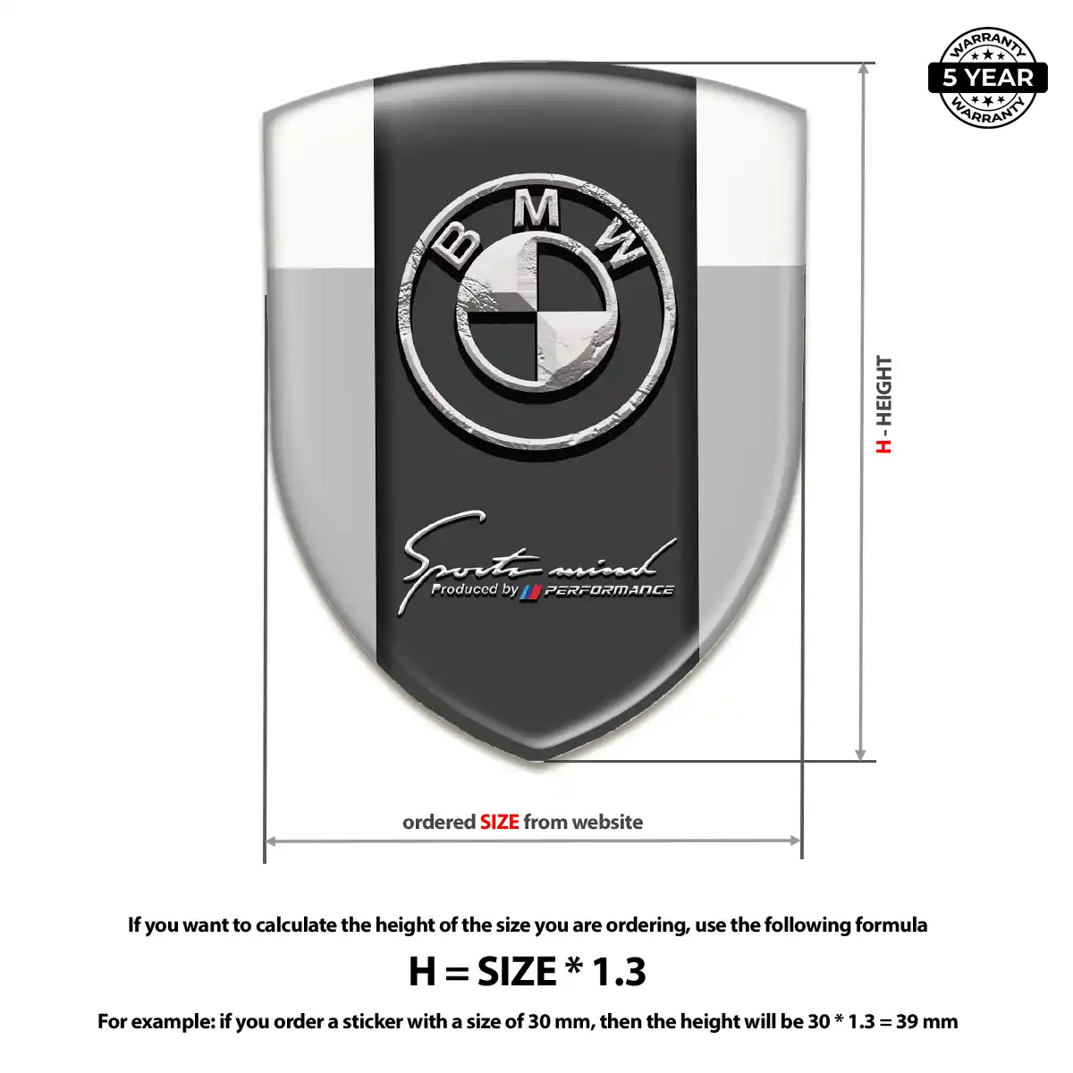 BMW Emblem Badge Logo Elite Finish