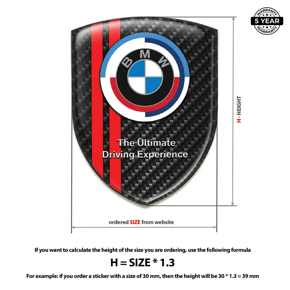 BMW Emblem Crest Elite Finish