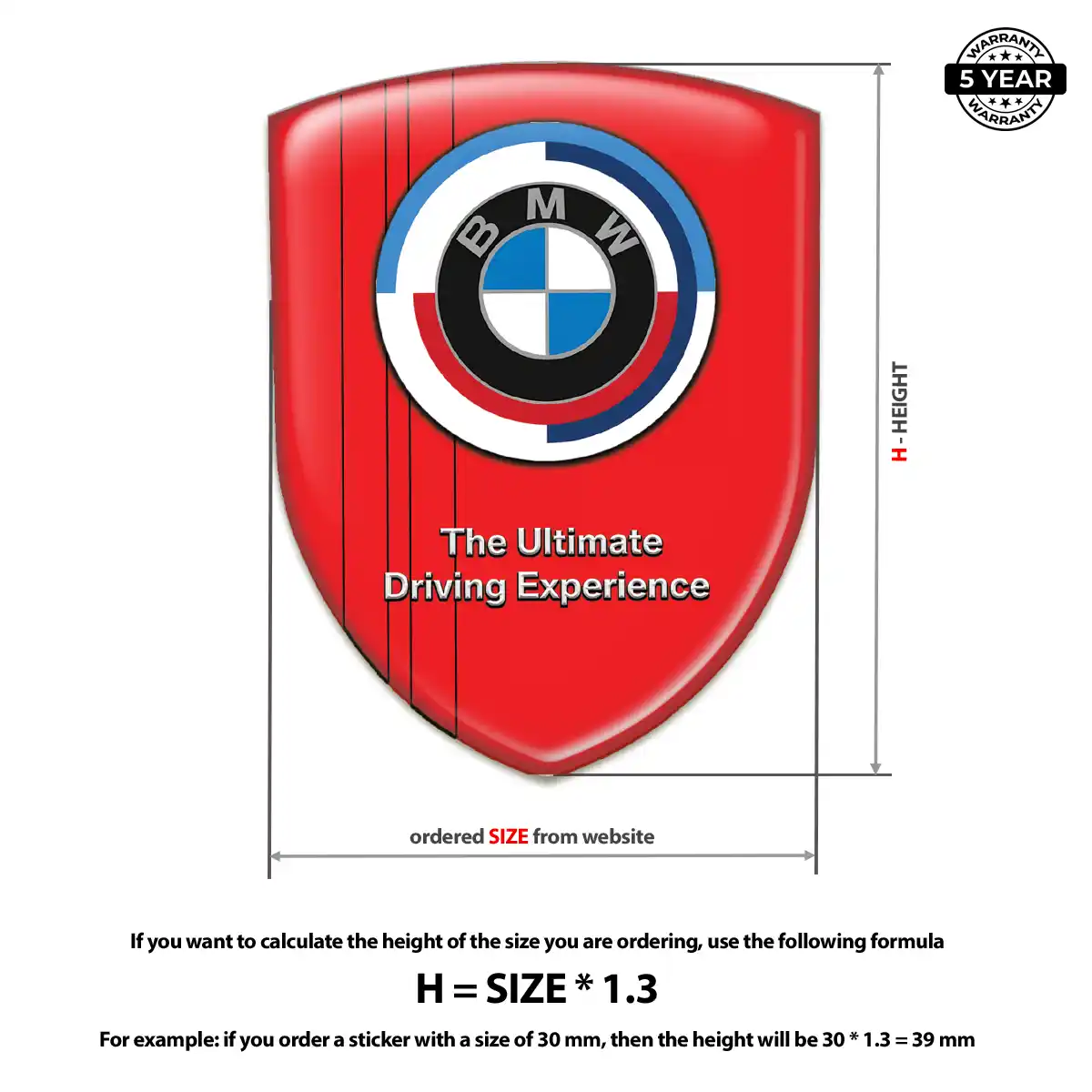 BMW Emblem Domed Badge Prime Quality