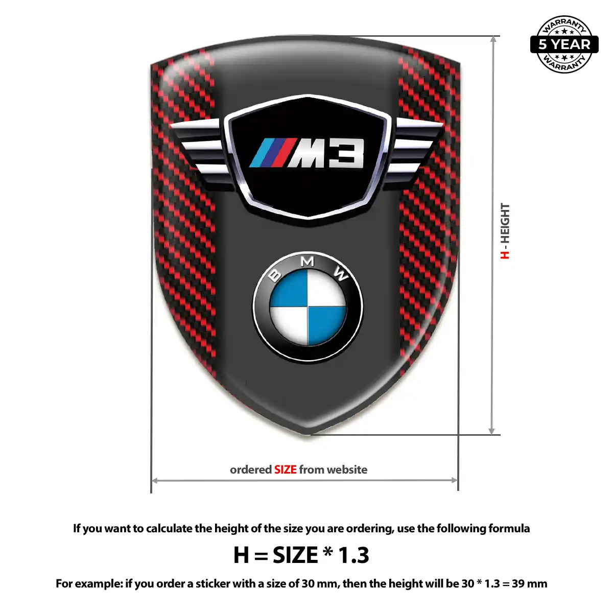 BMW Emblem Domed Badge Refined Design