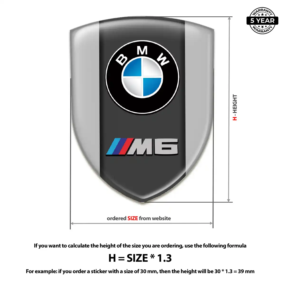 BMW Emblem Domed Badge Superior Craft