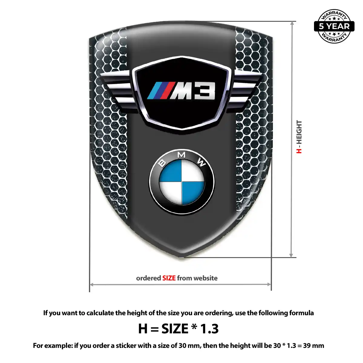 BMW Emblem Shield Prime Quality