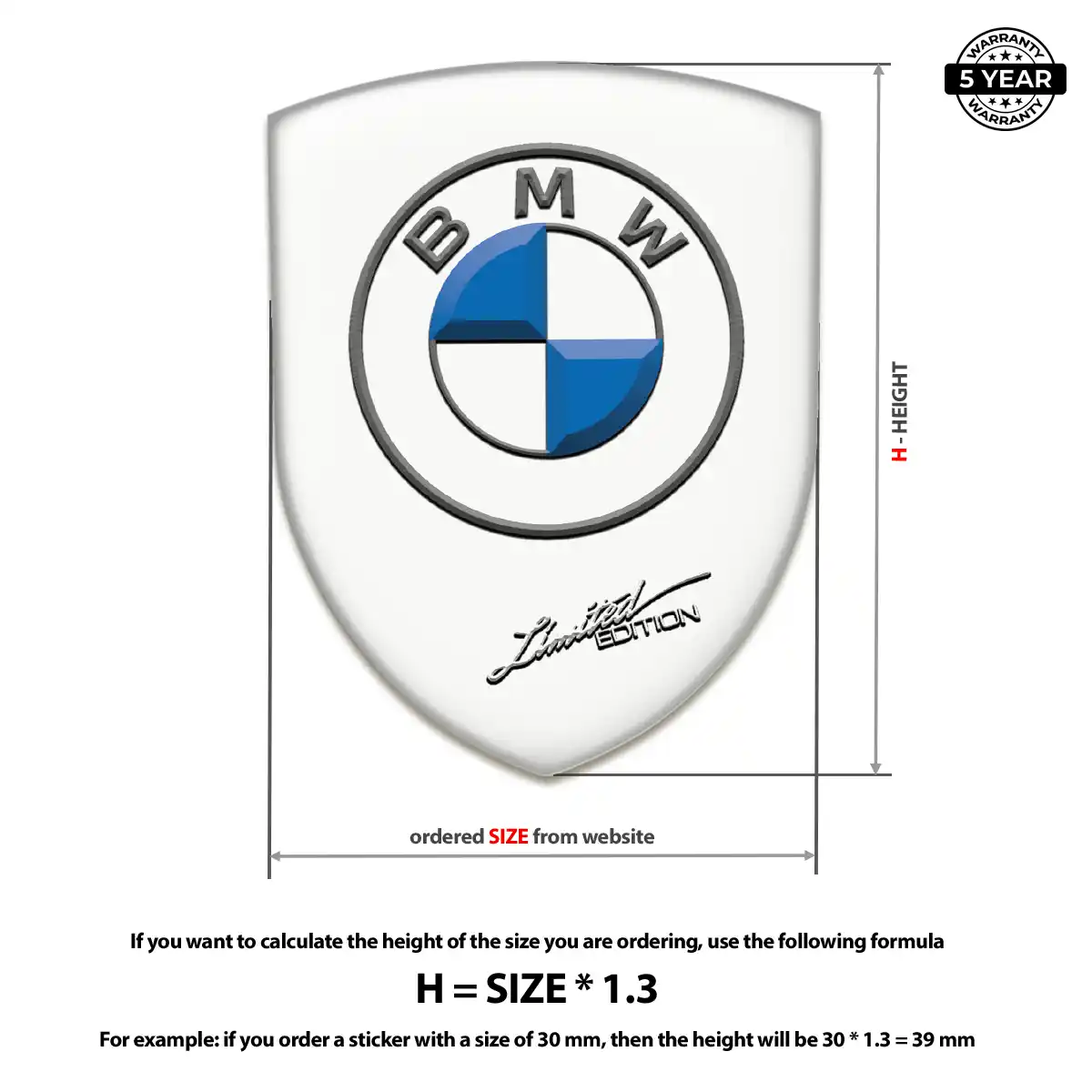 BMW Emblem Silicone Signature Grade