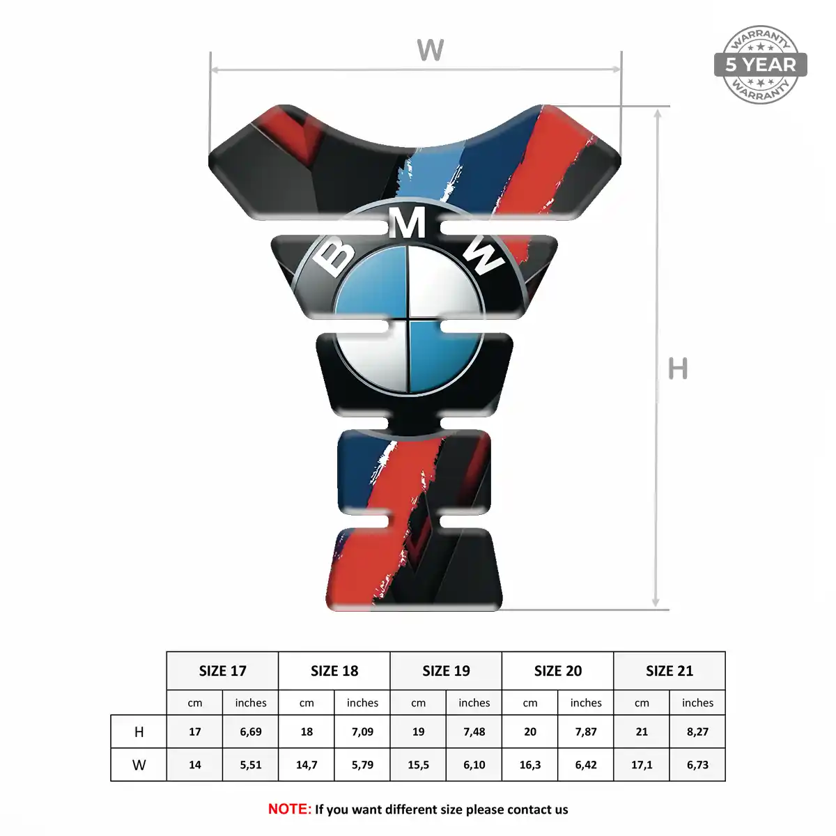 BMW Epoxy Tank Pad Noble Edition