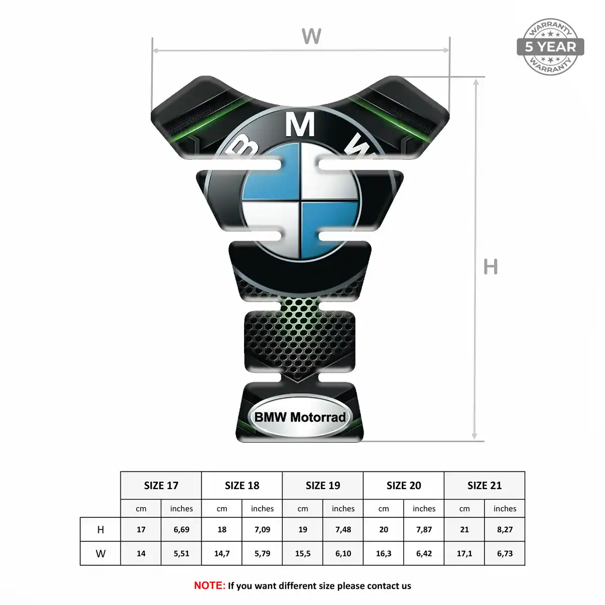 BMW Epoxy Tank Pad Refined Design