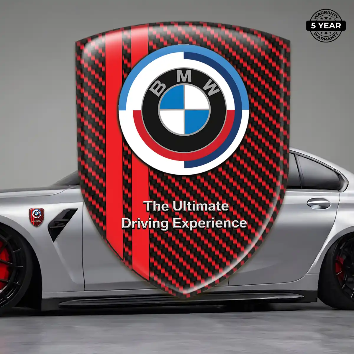 BMW Gel Badge Sticker Sleek Style