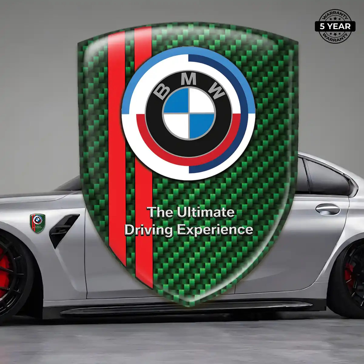 BMW Gel Emblem Sticker Refined Design