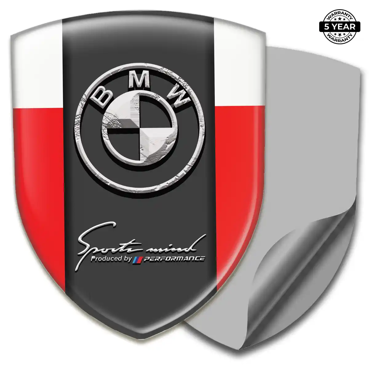 BMW Gel Emblem Sticker Sleek Style